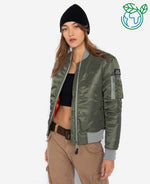 Lade das Bild in den Galerie-Viewer, Girls Blouson Bomber SCHOTT, Sage Khaki