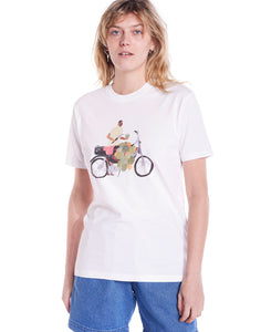 OLOW COCONUT BIKE T-SHIRT, OFF WHITE