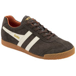 Lade das Bild in den Galerie-Viewer, MEN'S HARRIER SUEDE TRAINERS, dk brown/ off white/ m.orange