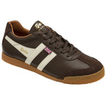 Lade das Bild in den Galerie-Viewer, GOLA HARRIER ELITE TRAINERS Men - Made in England - Dark Brown/Off White