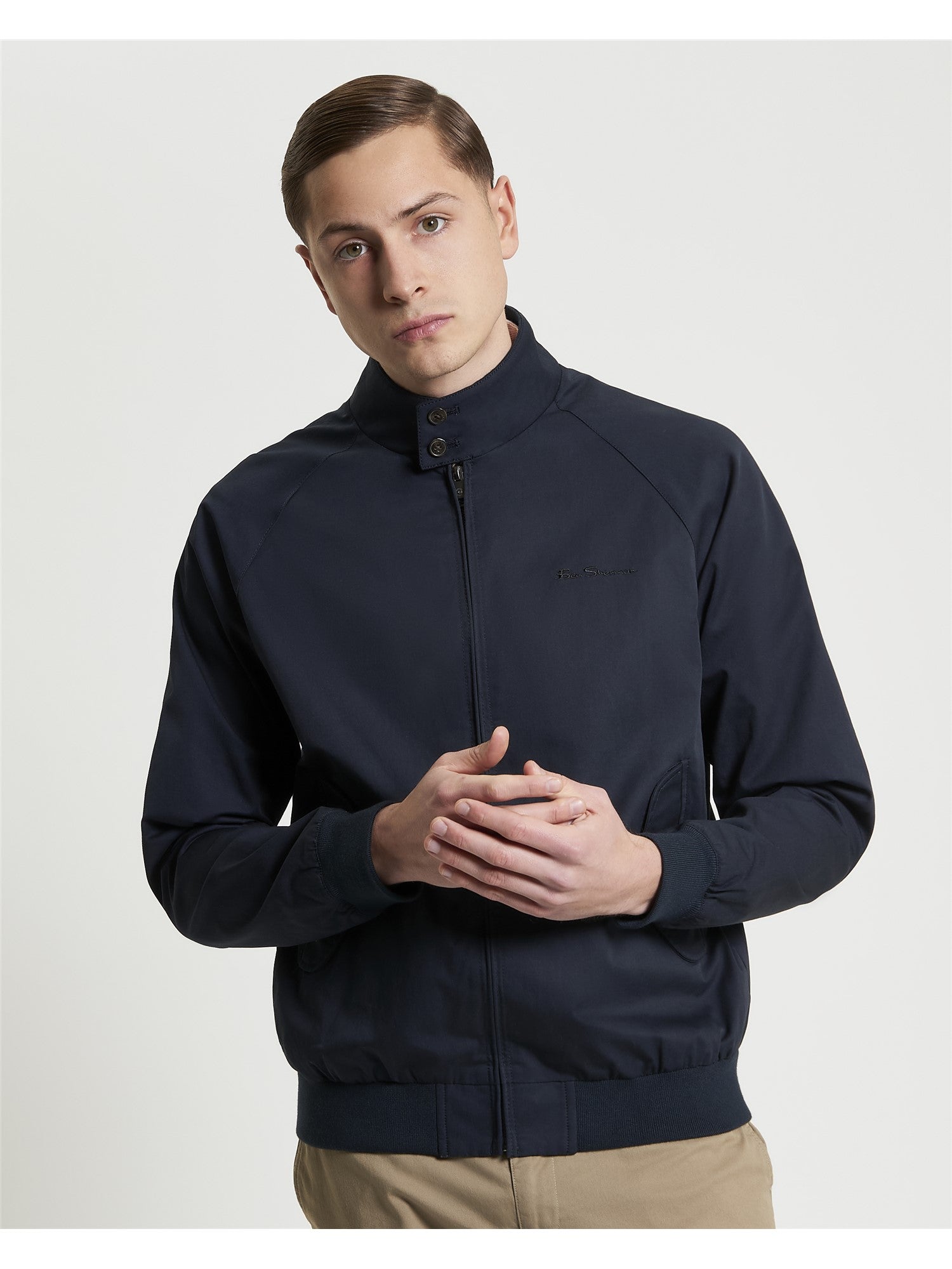 Ben Sherman Signature Harrington Jacket - navy