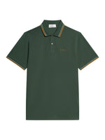 Lade das Bild in den Galerie-Viewer, BEN SHERMAN Short Sleeve Signature Pique Polo in Bottle Green
