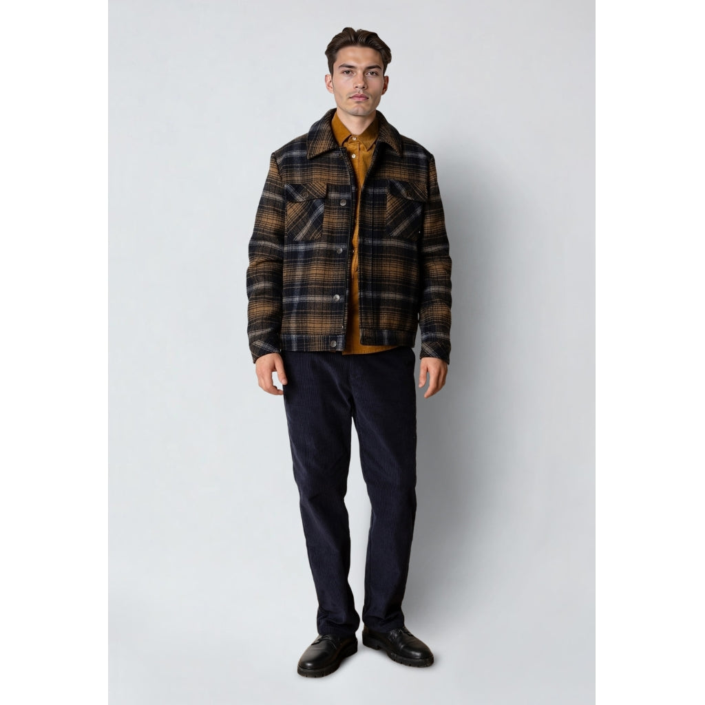 Clean Cut   Luke check wool jacket
