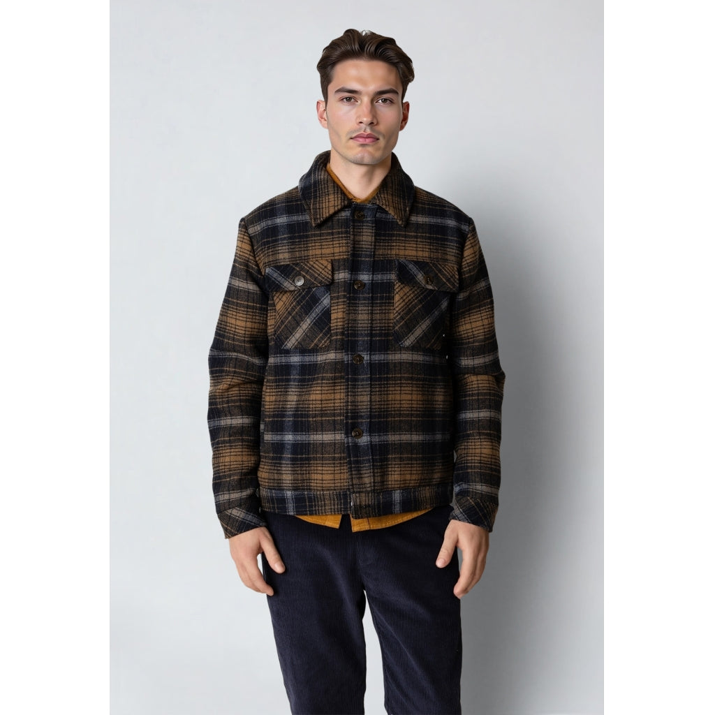 Clean Cut   Luke check wool jacket