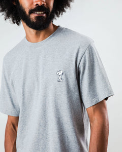 BRAVA PEANUTS SNOOPY T-SHIRT GREY MELANGE