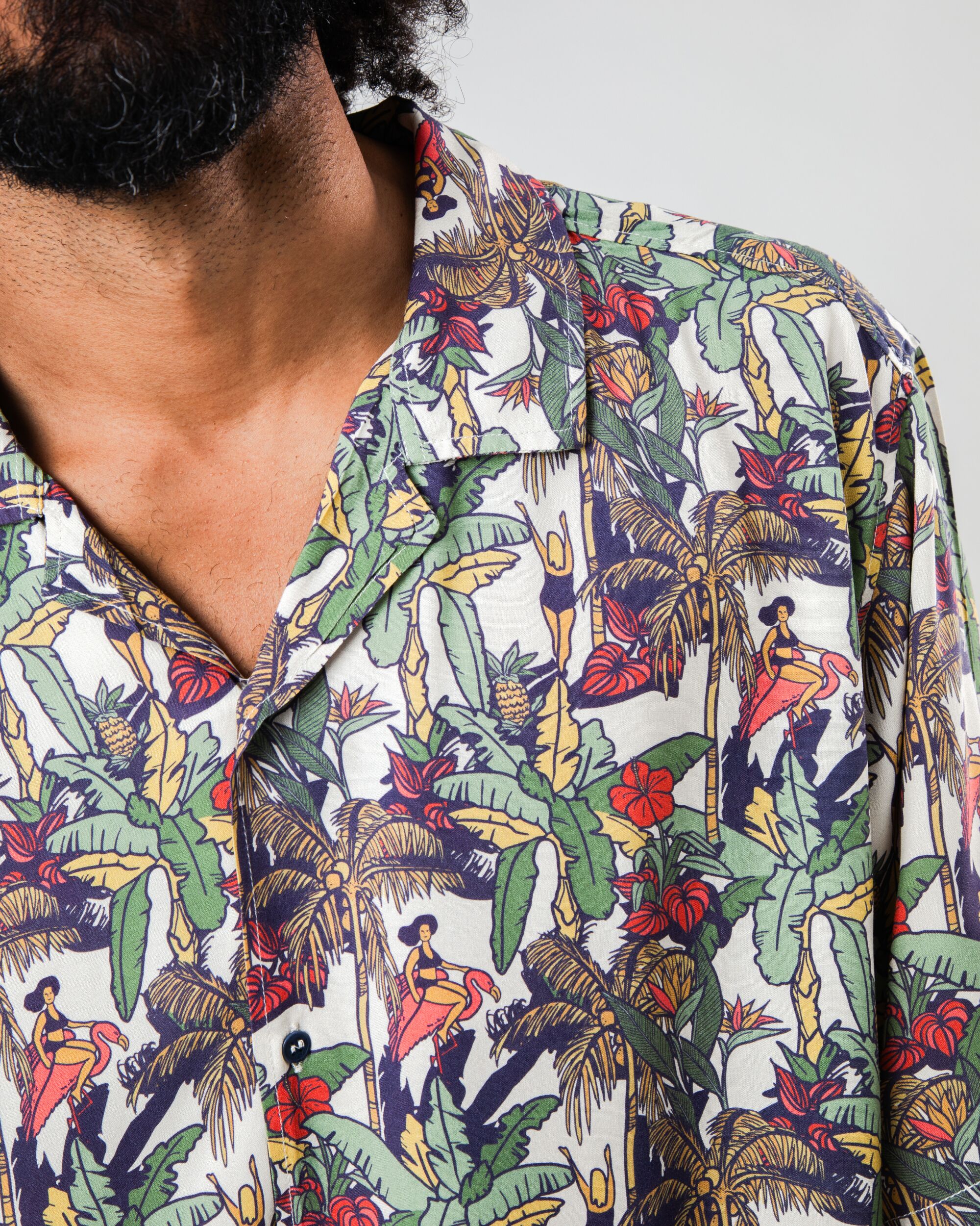 BRAVA HELIOS ALOHA SHIRT ECRU