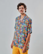 Lade das Bild in den Galerie-Viewer, BRAVA ASIS PERCALES TUTTI FRUTTI ALOHA SHIRT
