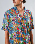 Lade das Bild in den Galerie-Viewer, BRAVA ASIS PERCALES TUTTI FRUTTI ALOHA SHIRT
