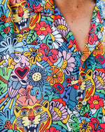 Lade das Bild in den Galerie-Viewer, BRAVA ASIS PERCALES TUTTI FRUTTI ALOHA SHIRT
