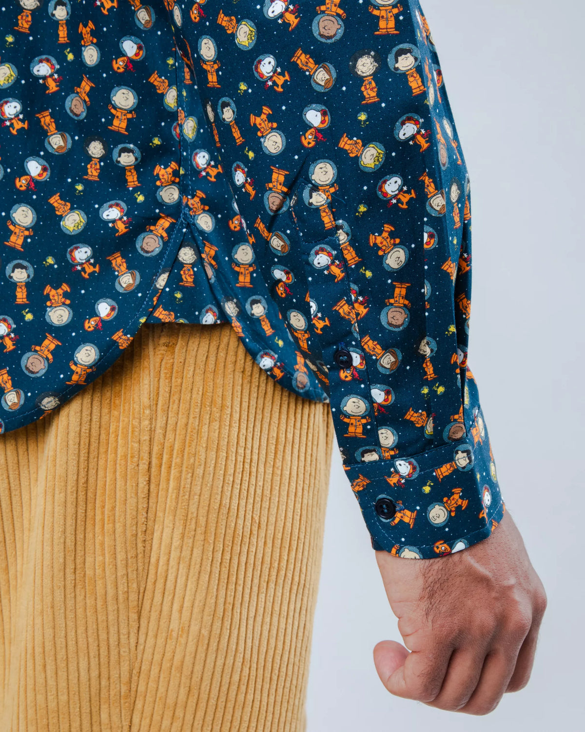 BRAVA PEANUTS ASTRONAUT REGULAR SHIRT BLAU