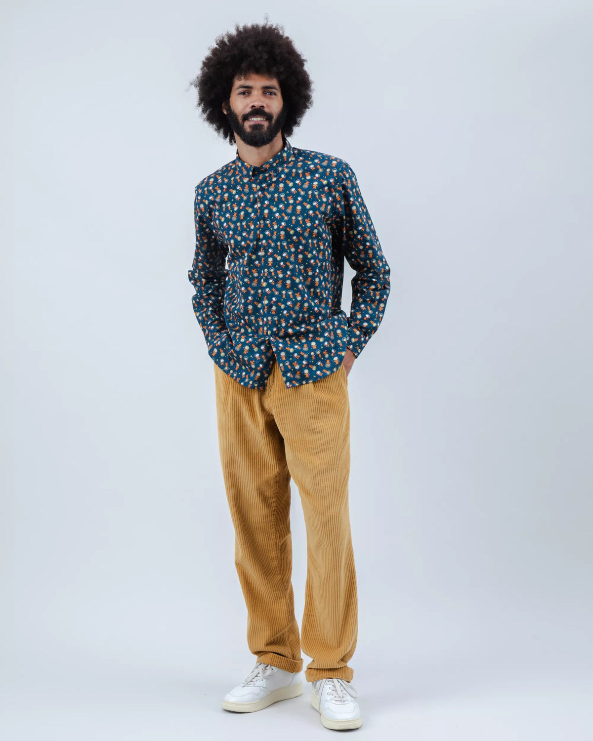 BRAVA PEANUTS ASTRONAUT REGULAR SHIRT BLAU