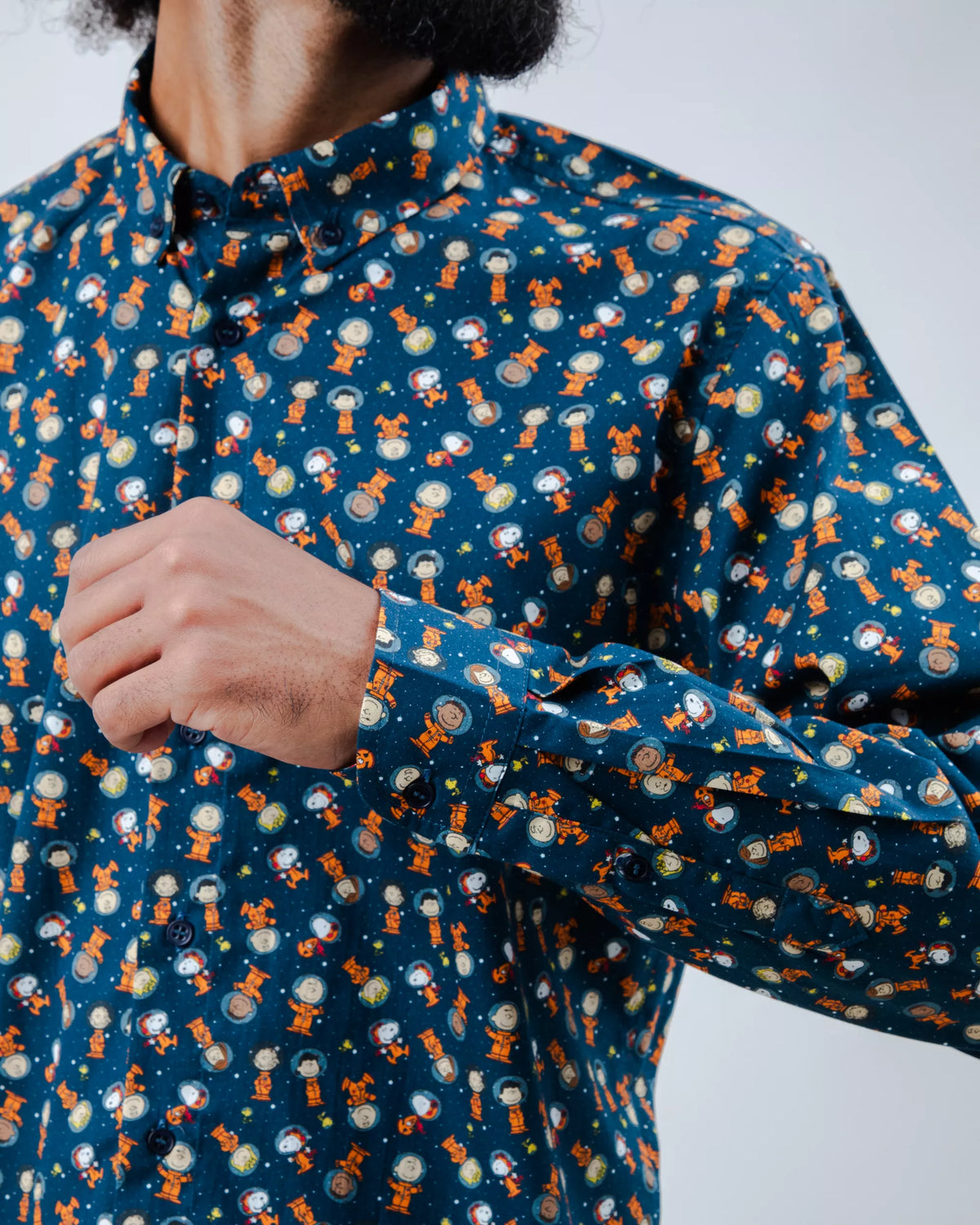 BRAVA PEANUTS ASTRONAUT REGULAR SHIRT BLAU