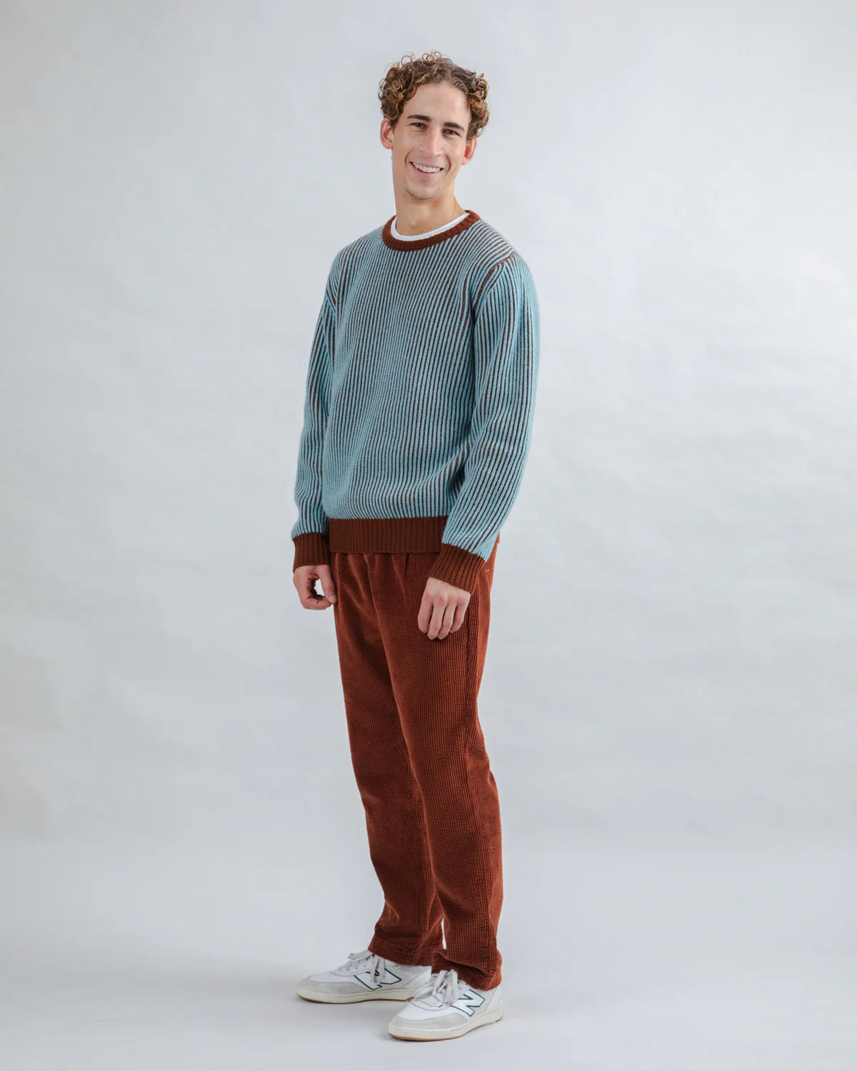 BRAVA BICOLOR WOLLPULLOVER BLAU