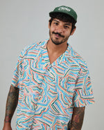 Lade das Bild in den Galerie-Viewer, BRAVA MESSY STRIPES ALOHA SHIRT MULTICOLOR

