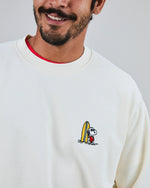Lade das Bild in den Galerie-Viewer, BRAVA PEANUTS SURF SWEATSHIRT ECRU
