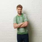 Lade das Bild in den Galerie-Viewer, GABICCI VINTAGE Dante Knitted Polo Shirt - Verde
