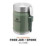 Lade das Bild in den Galerie-Viewer, STANLEY Stanley CLASSIC FOOD JAR + SPORK - Hammertone Green
