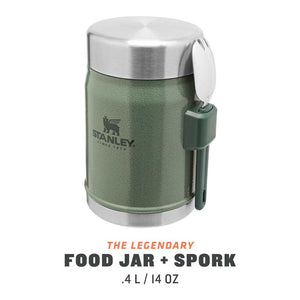 STANLEY Stanley CLASSIC FOOD JAR + SPORK - Hammertone Green