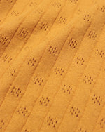 Lade das Bild in den Galerie-Viewer, JACOBS SHORT SLEEVE POLO PERFORATED LACE, HONEY GOLD
