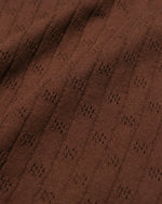 Lade das Bild in den Galerie-Viewer, JACOBS SHORT SLEEVE POLO PERFORATED LACE, FRIAR BROWN
