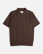 Lade das Bild in den Galerie-Viewer, FAR AFIELD JACOBS SHORT SLEEVE POLO , brown
