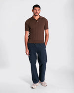 Lade das Bild in den Galerie-Viewer, FAR AFIELD JACOBS SHORT SLEEVE POLO , brown
