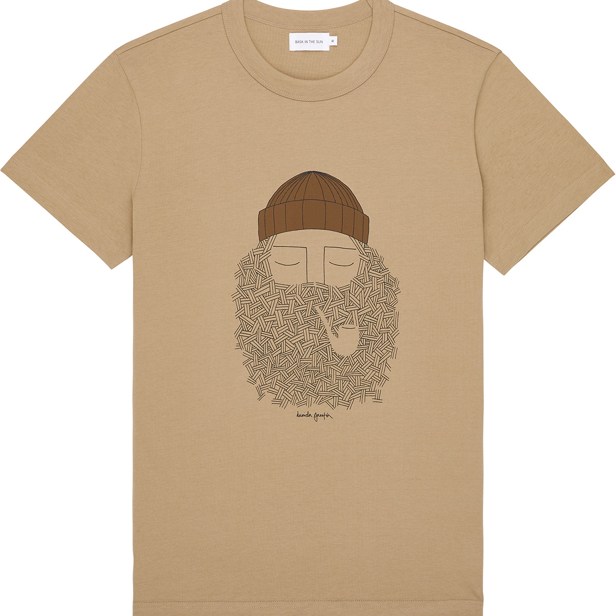 BASK IN THE SUN sesame SMOKING PIPE tee