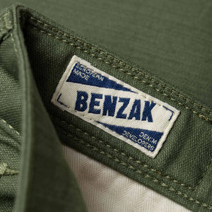 Benzak BC-03 STRAIGHT CHINO 10 oz. army green military twillO 10 oz. golden brown military twill