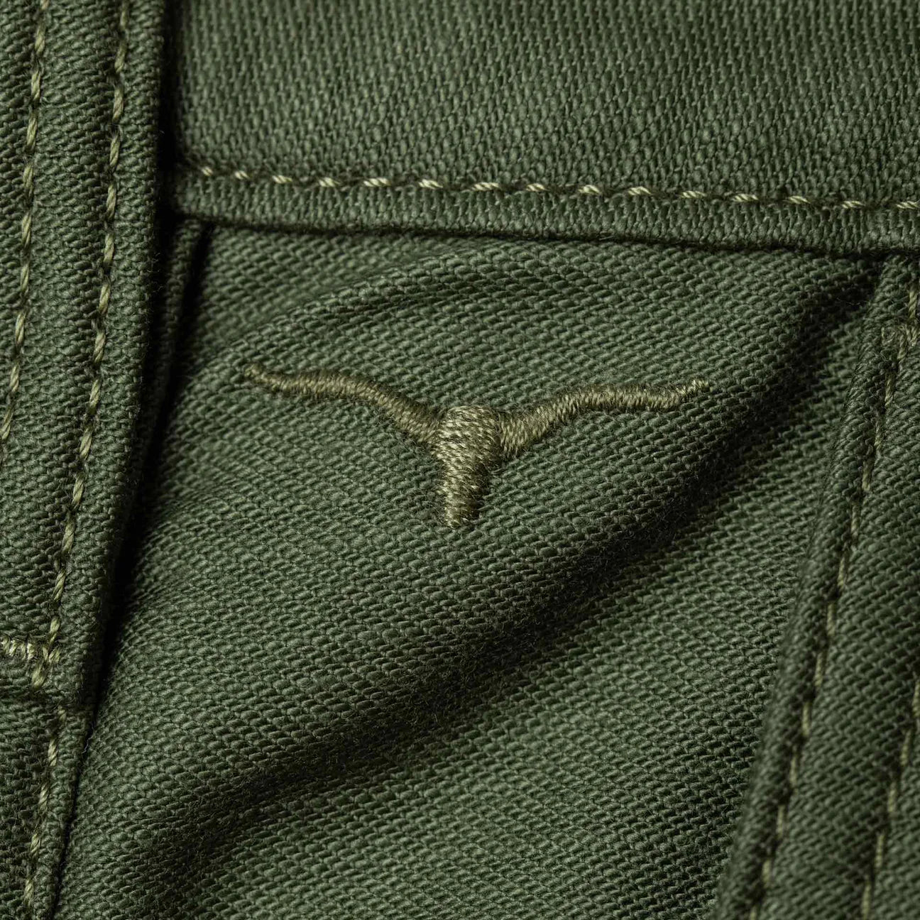 Benzak BC-03 STRAIGHT CHINO 10 oz. army green military twillO 10 oz. golden brown military twill