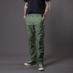 Lade das Bild in den Galerie-Viewer, Benzak BC-03 STRAIGHT CHINO 10 oz. army green military twillO 10 oz. golden brown military twill

