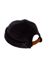 Lade das Bild in den Galerie-Viewer, BÉTON CIRÉ MIKI DOCKER HAT DARK BLUE VELVET CORDUROY
