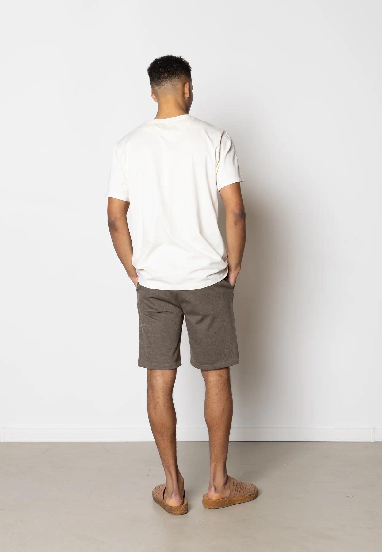 MILANO JERSEY SHORTS - dark khaki