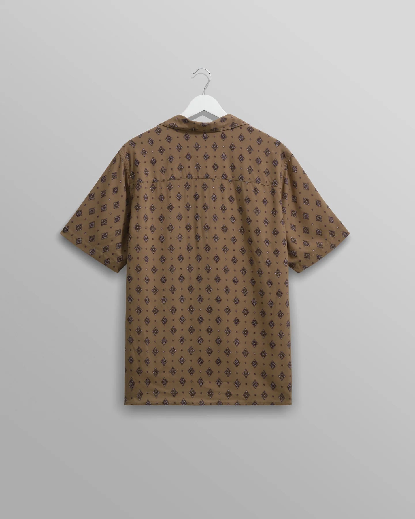 WAX DIDCOT SS SHIRT, DITSY TILE, TAUPE