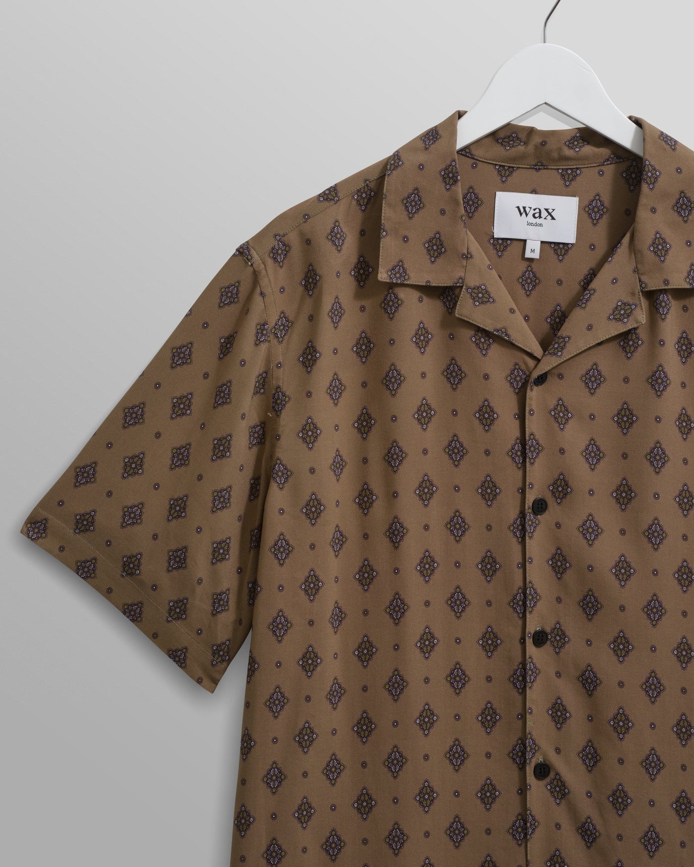 WAX DIDCOT SS SHIRT, DITSY TILE, TAUPE