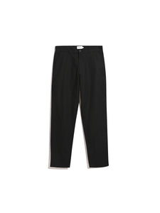 Farah Norwood Regular Fit Cotton Hopsack Trousers In Black