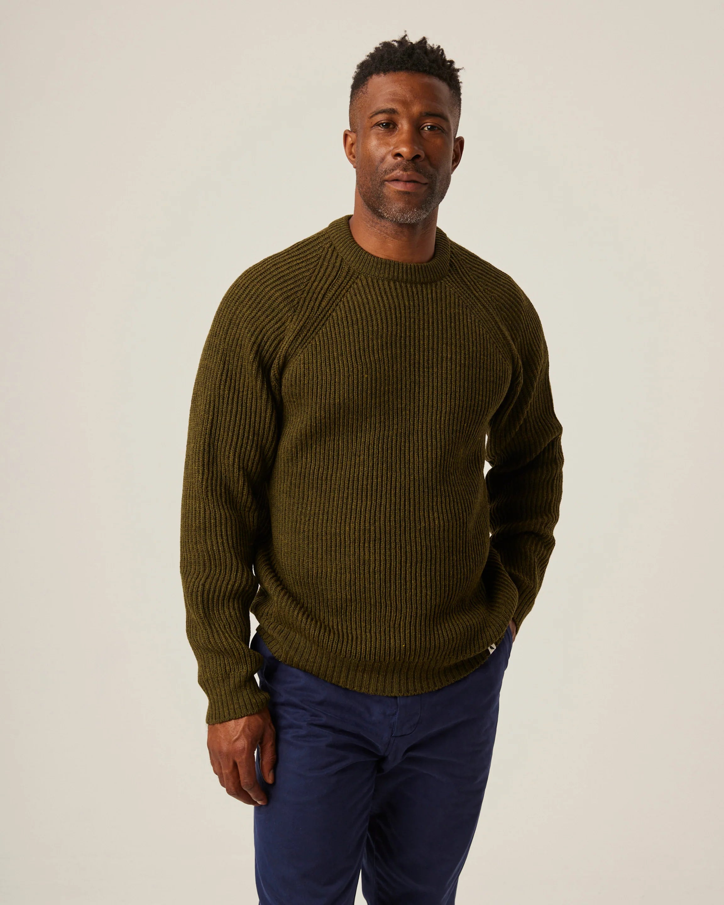 Peregrine Ford Crew Jumper olive