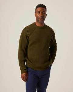 Peregrine Ford Crew Jumper olive