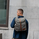 Lade das Bild in den Galerie-Viewer, PROPERTY OF HUNTER BACKPACK - Moss Grey/ Brown
