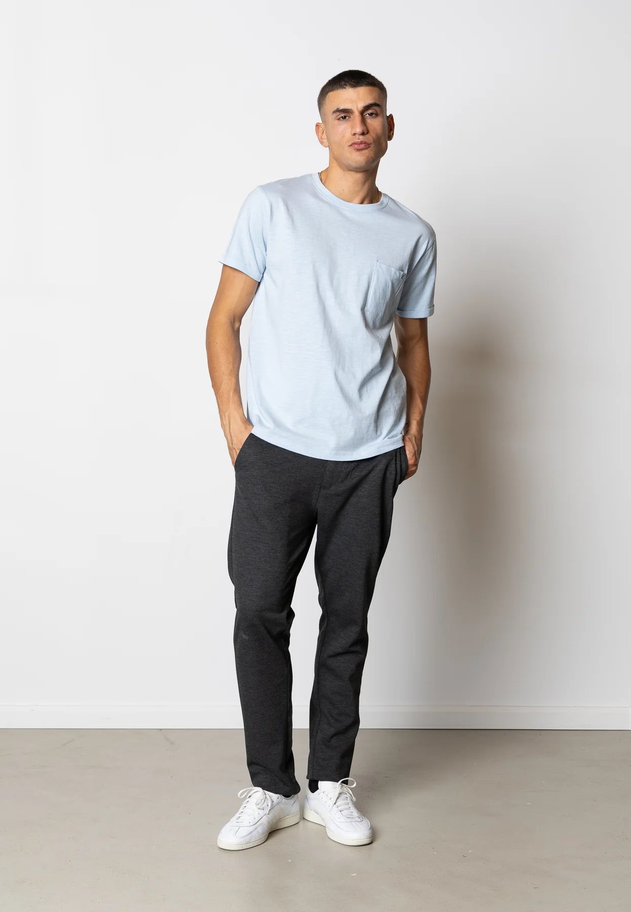 KOLDING ORGANIC COTTON T-SHIRT - LIGHT BLUE