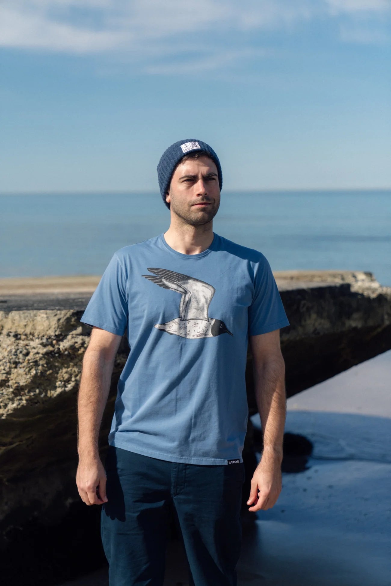 LAKOR TATTOOED SEAGULL T-SHIRT