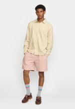 Lade das Bild in den Galerie-Viewer, Revolution Jaquard Short-sleeved Cuban Shirt  - offwhite
