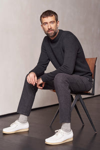 About Companions Merinowolle Pullover Morten in melange black