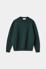 Lade das Bild in den Galerie-Viewer, About Companions Merinowolle Pullover Morten in melange racing green
