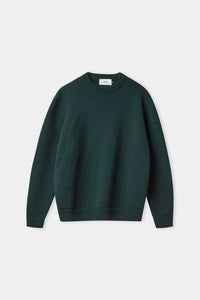 About Companions Merinowolle Pullover Morten in melange racing green