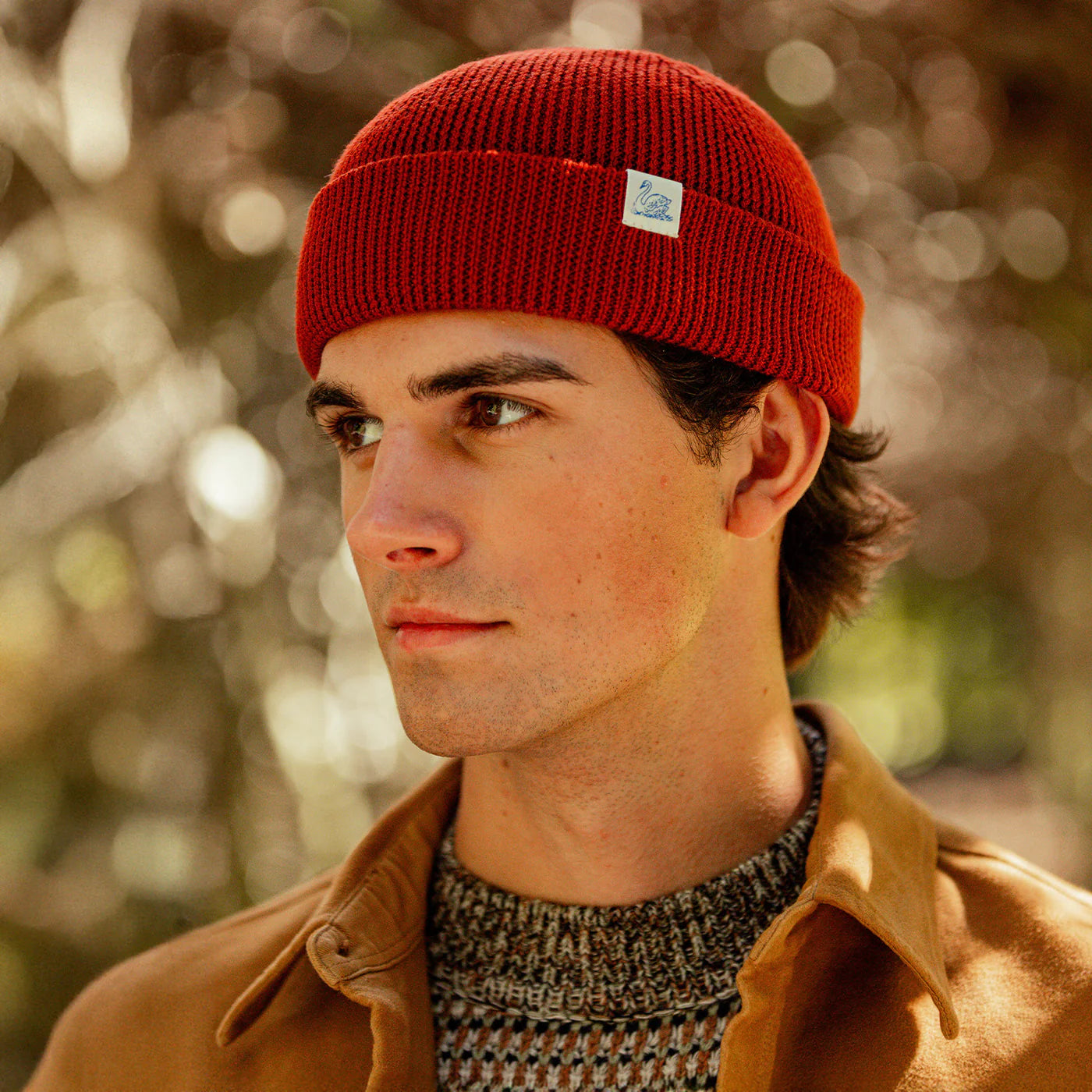 Merz b. Schwanen Beanie GOOD BASICS  - clay