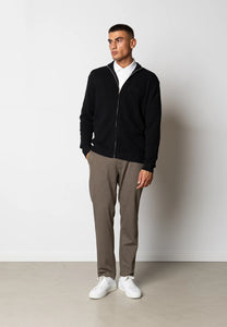 CLEAN CUT COPENHAGEN OSCAR KNITTED CARDIGAN - BLACK