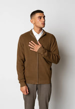 Lade das Bild in den Galerie-Viewer, CLEAN CUT COPENHAGEN OSCAR KNITTED CARDIGAN - BROWN MELANGE
