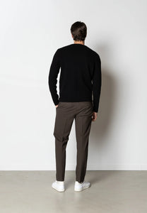 CLEAN CUT COPENHAGEN OSCAR KNITTED JUMPER - BLACK