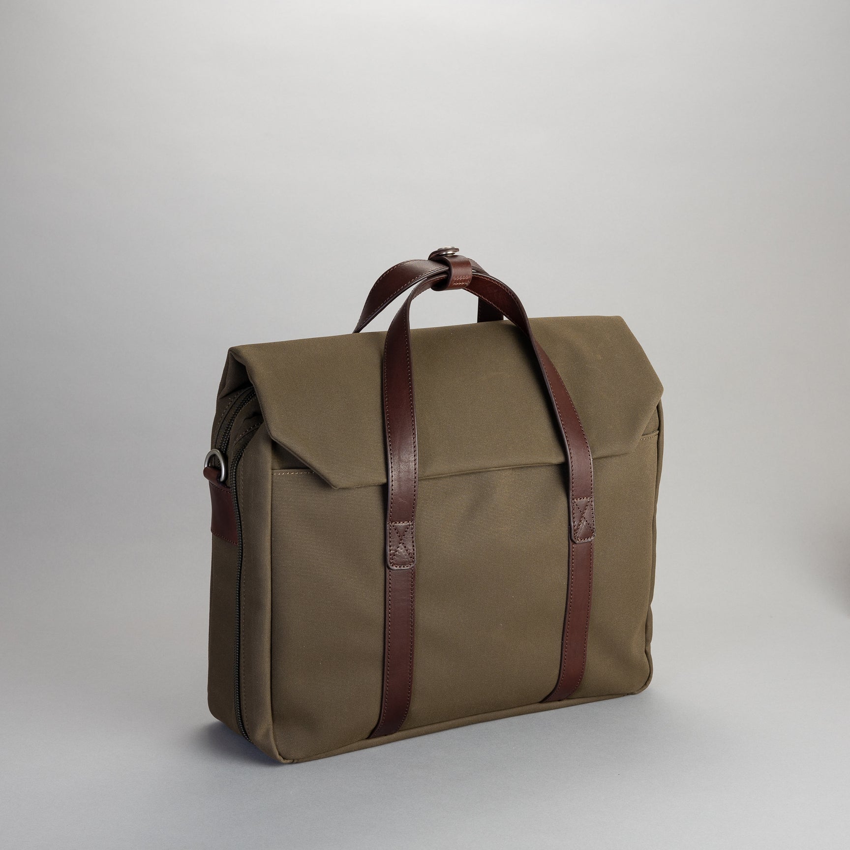 PROPERTY OF William Overnight Briefcase   -  Dark Tan/ Brown