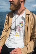 Lade das Bild in den Galerie-Viewer, LAKOR Seaborn Seagull T-shirt (Star White)
